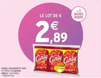 Intermarché Curly cacahuète vico offre