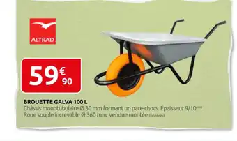 Rural Master BROUETTE GALVA 100 L offre