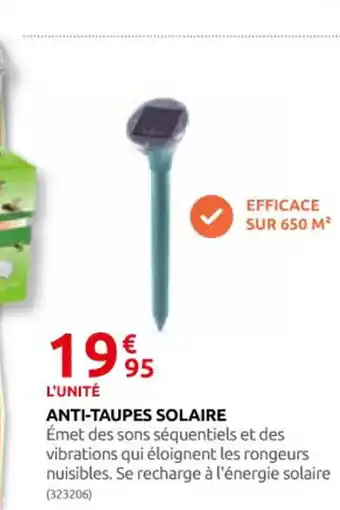 Rural Master ANTI-TAUPES SOLAIRE offre