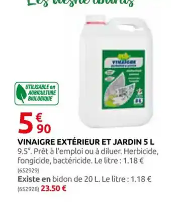 Rural Master VINAIGRE EXTÉRIEUR ET JARDIN 5 L offre