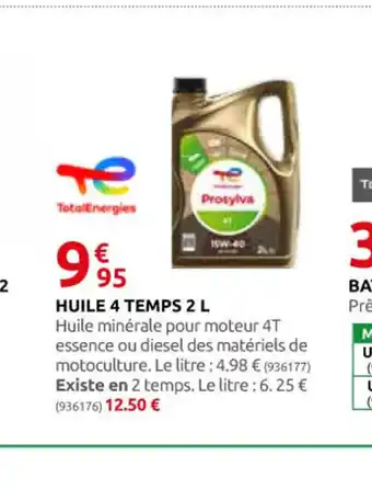 Rural Master HUILE 4 TEMPS 2L offre