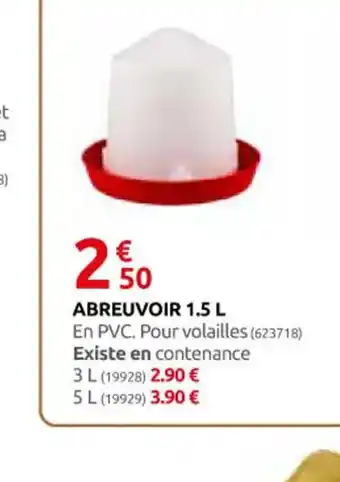 Rural Master ABREUVOIR 1.5 L offre