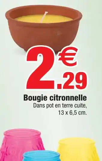 Bazarland Bougie citronnelle offre