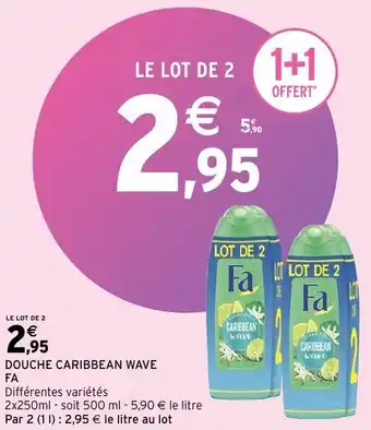 Douche caribbean wave fa