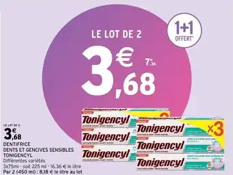 Dentifrice dents et gendives sensibles tonigencyl