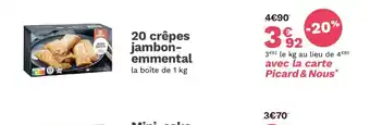 Picard 20 crêpes jambon- emmental offre