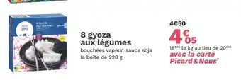 8 gyoza aux légumes