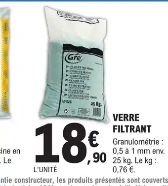 E.Leclerc Jardi VERRE FILTRANT offre