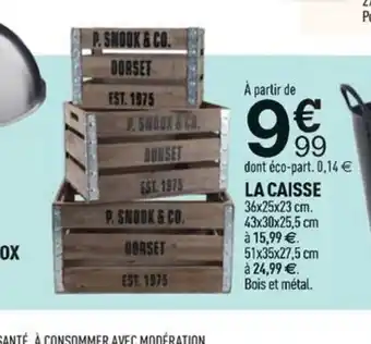 Centrakor LA CAISSE offre