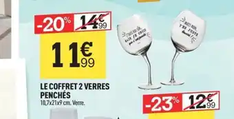 Centrakor LE COFFRET 2 VERRES PENCHÉS offre