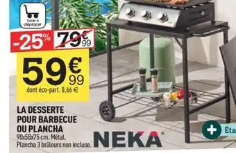 Centrakor LA DESSERTE POUR BARBECUE OU PLANCHA offre