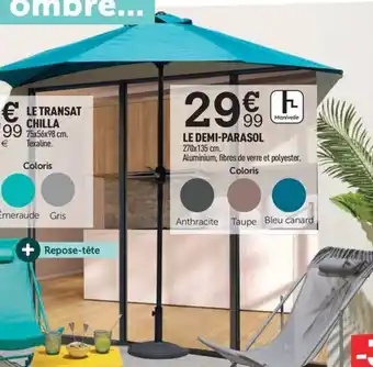 Centrakor LE PIED POUR DEMI-PARASOL offre