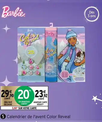 Calendrier de l'Avent Color Reveal