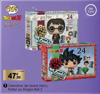 Intermarché Calendrier de l'Avent Harry Potter Ou Dragon Ball Z offre