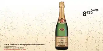 Monoprix *A.O.P. Crémant de Bourgogne Louis Bouillot brut offre