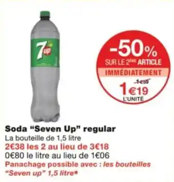 Monoprix Soda "Seven Up" regular offre