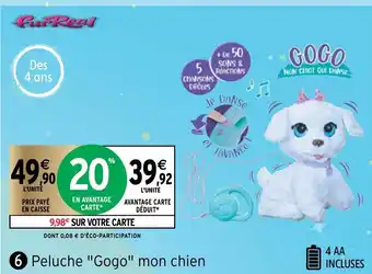 Intermarché Peluche Gogo Mon Chien offre