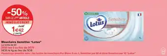 Monoprix Mouchoirs Sensitive "Lotus" offre