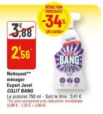 G20 Nettoyant** ménager Expert Javel CILLIT BANG offre