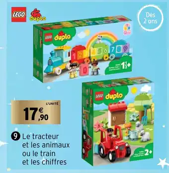 Intermarché Le Tracteur Et Les Animaux Ou Le Train offre