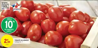 Intermarché TOMATE ALLONGEE Catégorie : 1 offre