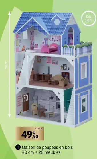 Intermarché Maison de Poupées En Bois offre