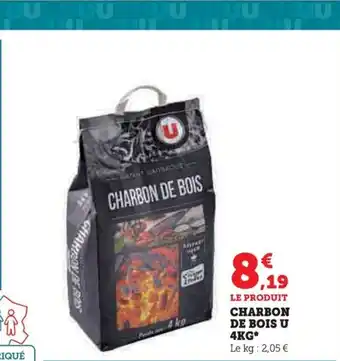 Super U CHARBON DE BOIS U 4KG* offre