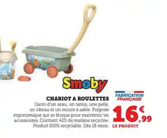 Super U CHARIOT A ROULETTES offre