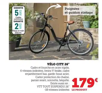 Super U VÉLO CITY 26" offre