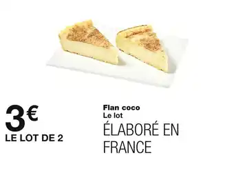 Monoprix Flan coco offre