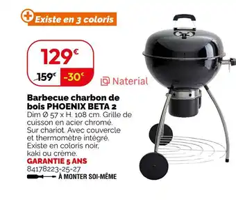 Weldom Naterial Barbecue charbon de bois PHOENIX BETA 2 offre