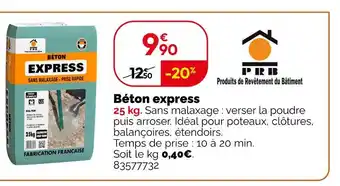 Weldom PRB Béton express offre