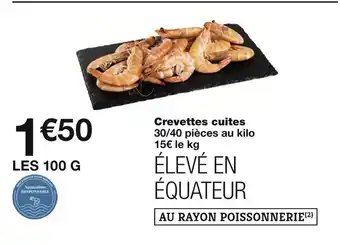Monoprix Crevettes cuites offre