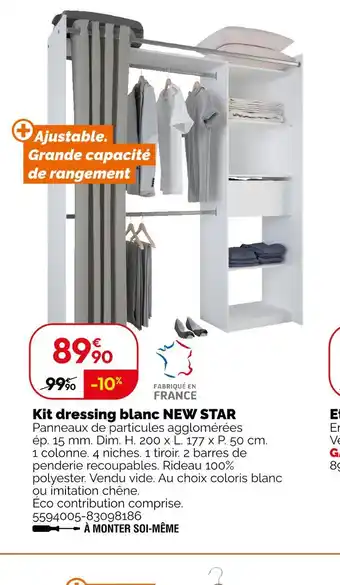 Weldom Kit dressing blanc NEW STAR offre