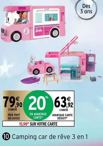 Camping Car de Rêve 3 en 1