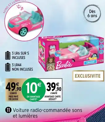 Intermarché Voiture Radio-Commandée Sons Et Lumières offre