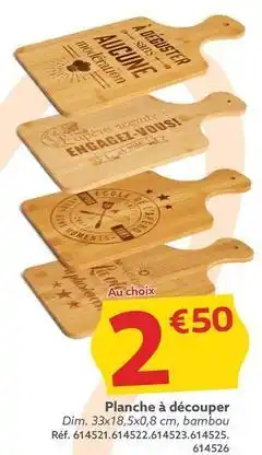 Gifi Planche à découper offre