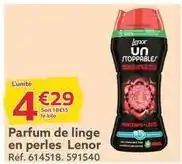 Gifi Lenor - parfum de linge en perles offre