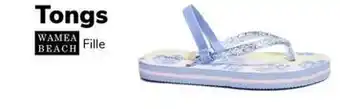 Wamea beach - tongs fille