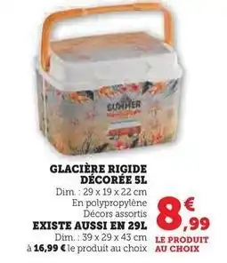 Super U Glaciere rigide decoree 5l offre