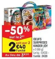 Leader Price Kinder - oeufs surprises offre