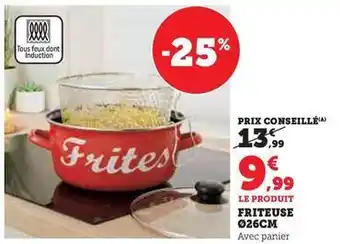 Super U Friteuse 26cm offre