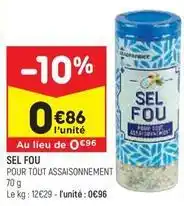 Leader Price Sel fou offre