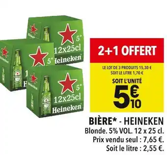 Supeco HEINEKEN BIÈRE offre