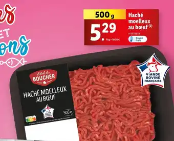 Lidl L'état de BOUCHER Haché moelleux au bœuf offre