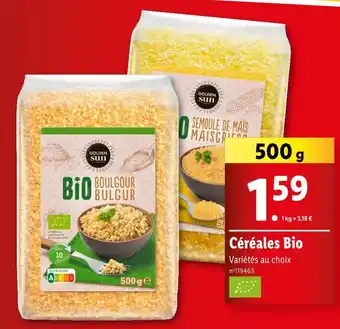 Lidl Golden Sun Céréales Bio offre