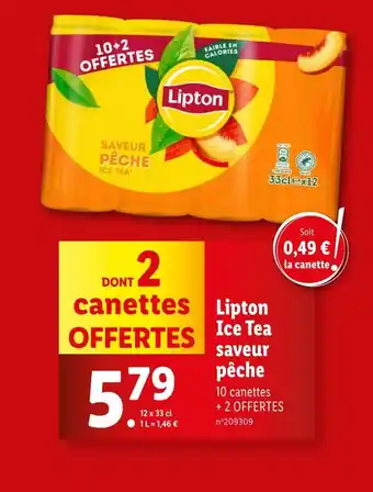 Lidl Lipton Ice Tea offre