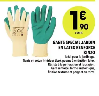Supeco Gants special jardin en latex Renforce offre