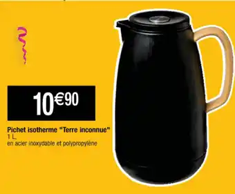 Cora x Carrefour Pichet isotherme Terre inconnue offre