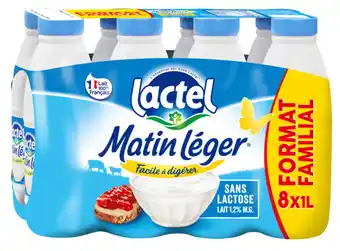 Carrefour LACTEL MATIN LÉGER Lait Format Familial offre